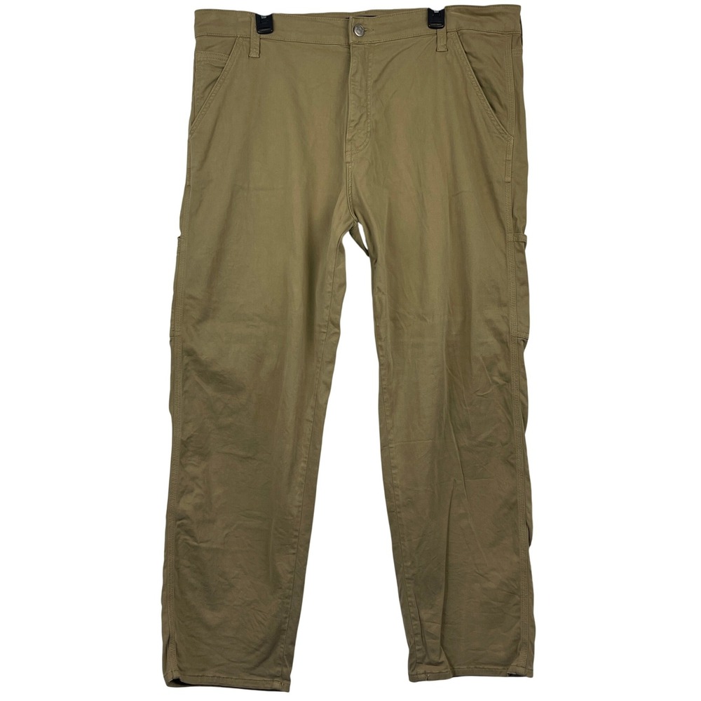 Mavi Oxford Loose Fit Cargo Pants Mens 36x30 Stretch Cotton Blend Khaki Tan Work